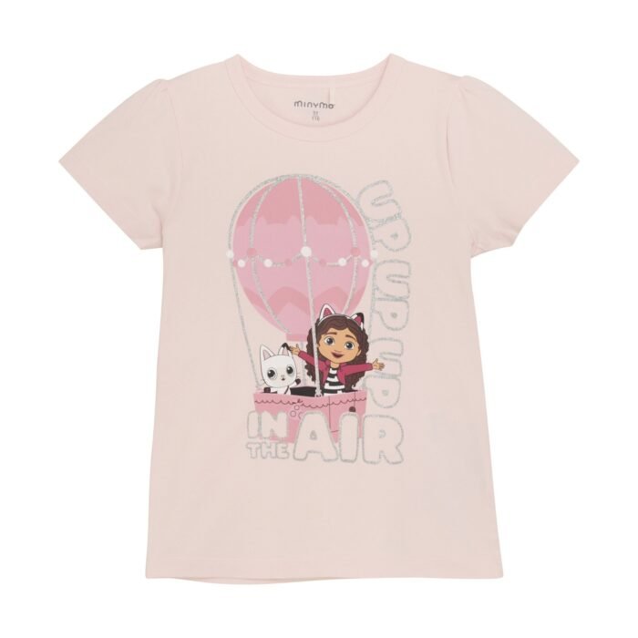 Minymo Meisjes T-shirt - Roze Minymo Meisjes T-shirt - RozeMateriaal 95% Cotton/ 5% Elastane