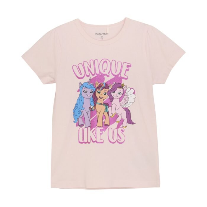 Minymo Meisjes T-shirt - Roze Minymo Meisjes T-shirt - RozeMateriaal 95% Cotton/ 5% Elastane
