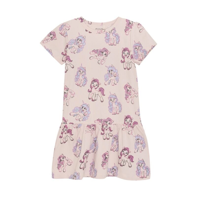 Minymo Meisjes jurk - Roze Minymo Meisjes jurk - RozeMateriaal 95% Cotton/ 5% Elastane