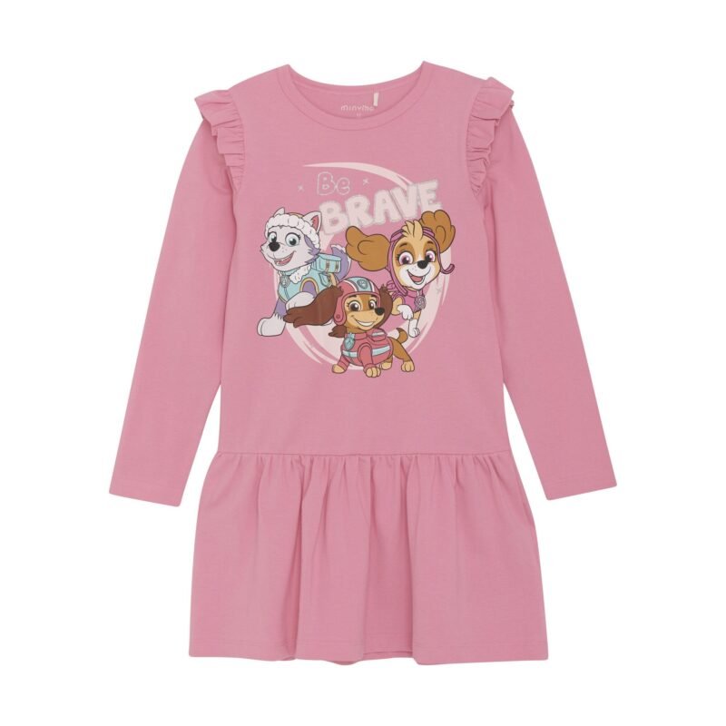 Minymo Meisjes jurk - Roze Minymo Meisjes jurk - RozeMateriaal 95% Cotton/ 5% Elastane