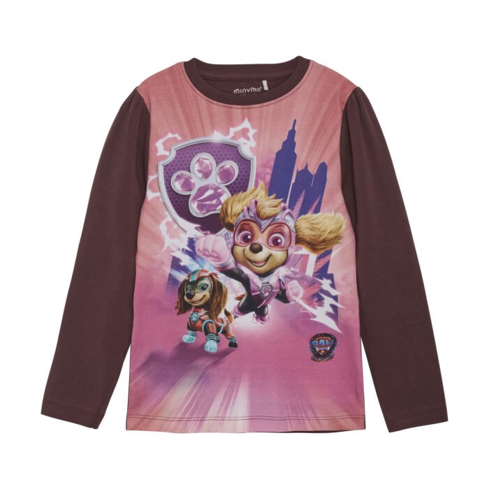 Minymo Meisjes shirt Paw Patrol - Catawba grape Minymo Meisjes shirt Paw Patrol - Catawba grapeMateriaal 95% Cotton/ 5% Elastane