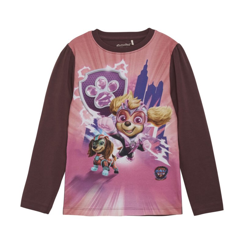 Minymo Meisjes shirt Paw Patrol - Catawba grape Minymo Meisjes shirt Paw Patrol - Catawba grapeMateriaal 95% Cotton/ 5% Elastane