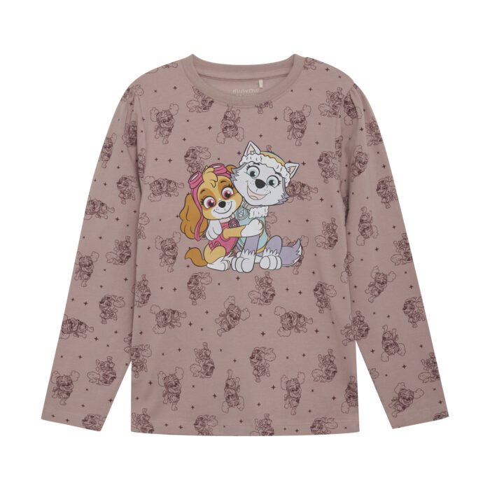 Minymo Meisjes shirt Paw Patrol - Deauville mauve Minymo Meisjes shirt Paw Patrol - Deauville mauveMateriaal 95% Cotton/ 5% Elastane