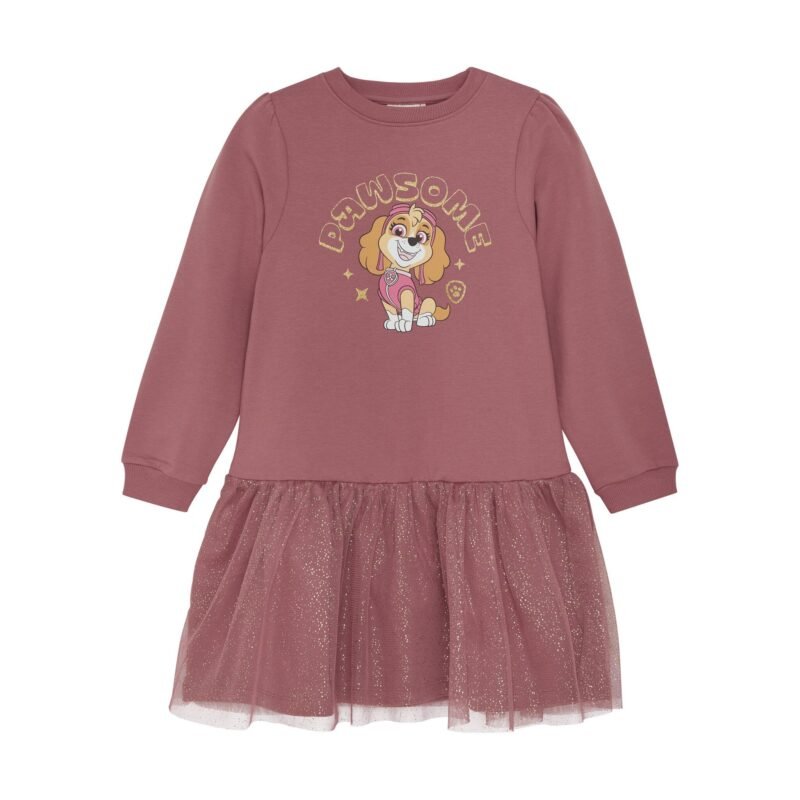 Minymo Meisjes sweat jurk - Deco roze Minymo Meisjes sweat jurk - Deco rozeMateriaal 95% Cotton/ 5% Elastane