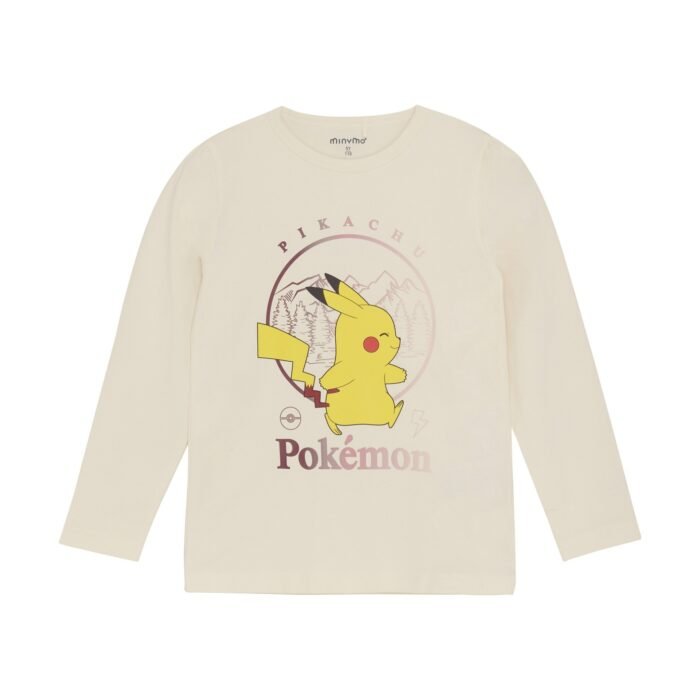 Minymo Meisjes t-shirt LS - Off wit Minymo Meisjes t-shirt LS - Off witMateriaal 95% Cotton/ 5% Elastane