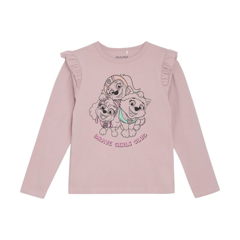 Minymo Meisjes t-shirt LS - Oud roze Minymo Meisjes t-shirt LS - Oud rozeMateriaal 95% Cotton/ 5% Elastane