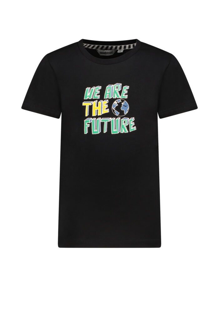 Moodstreet Jongens t-shirt print - Zwart Moodstreet Jongens t-shirt print - Zwart95% SCO 5% EA