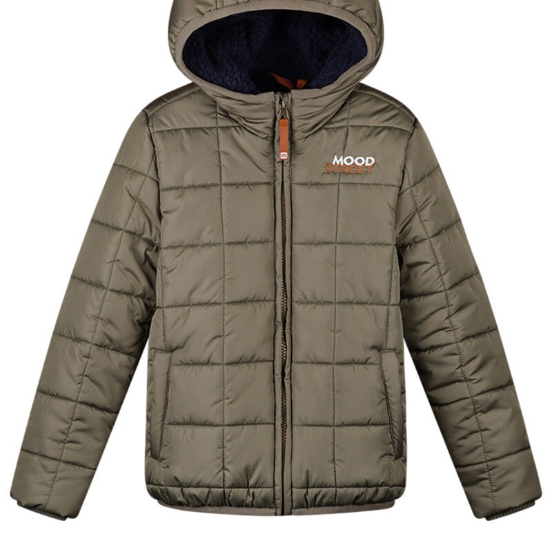 Moodstreet Jongens winterjas - James - Khaki groen Moodstreet Jongens winterjas - James - Khaki groenMateriaal 100% RPE