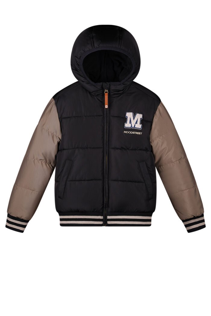 Moodstreet Jongens winterjas baseball - Justin - Zwart Moodstreet Jongens winterjas baseball - Justin - ZwartMateriaal 100% RPE