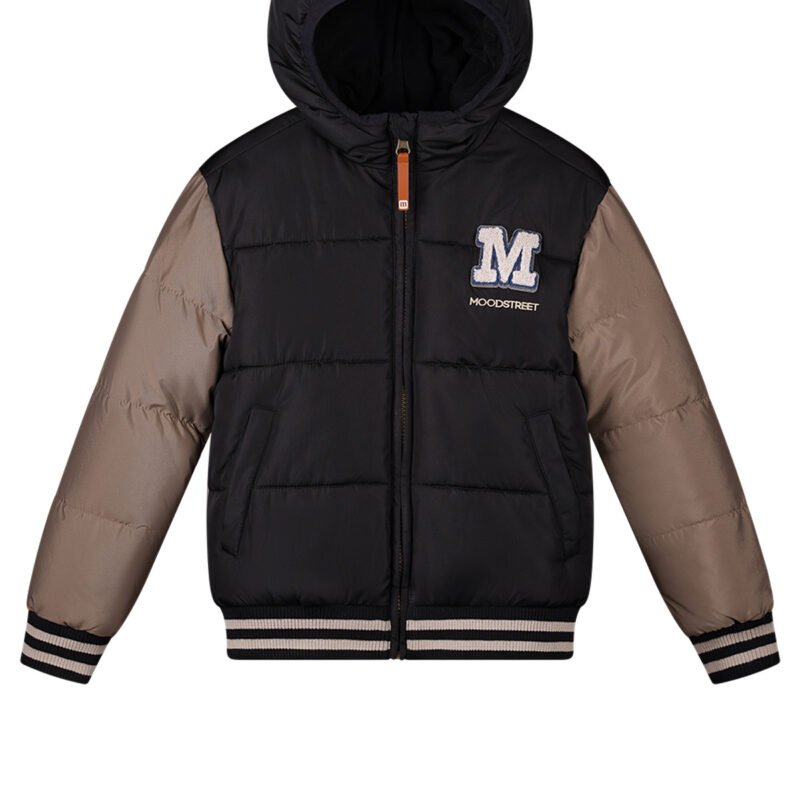 Moodstreet Jongens winterjas baseball - Justin - Zwart Moodstreet Jongens winterjas baseball - Justin - ZwartMateriaal 100% RPE
