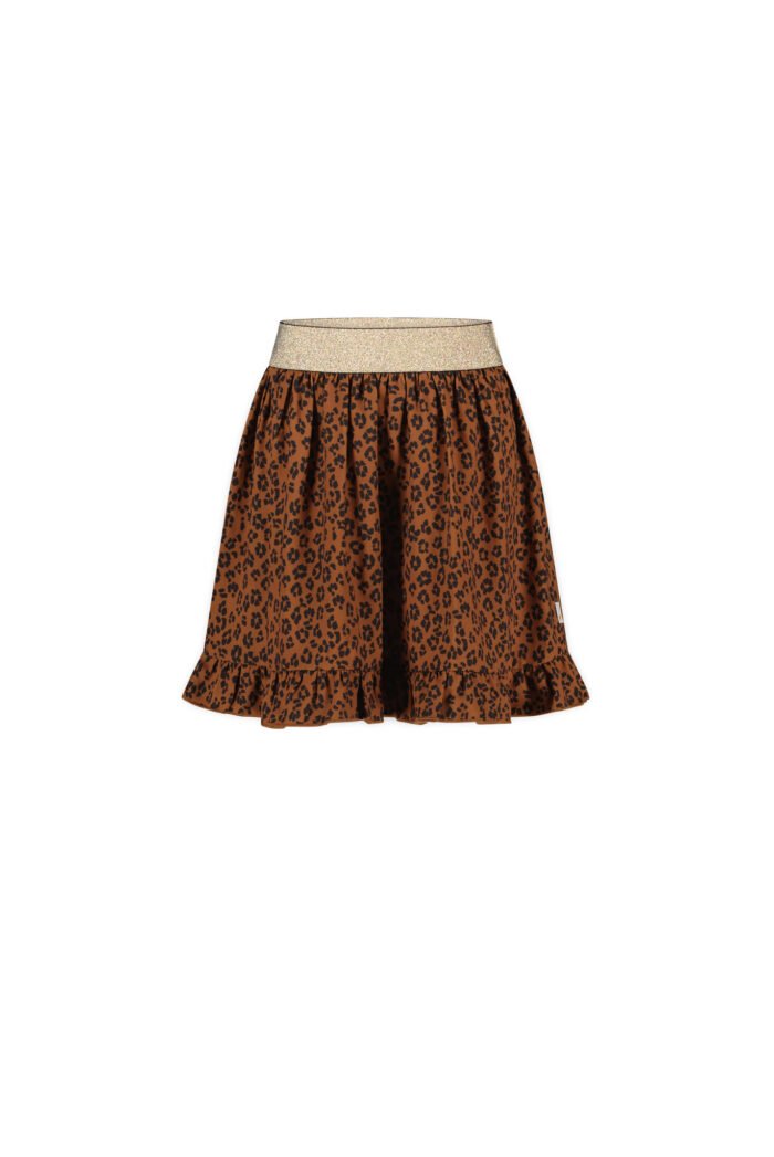 Moodstreet Meisjes rok AOP luipaard - Toffee Moodstreet Meisjes rok AOP luipaard - Toffee60% RPE 40% PE