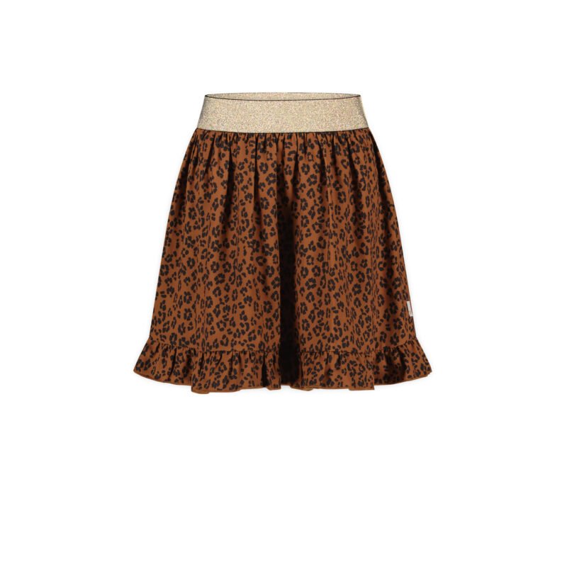 Moodstreet Meisjes rok AOP luipaard - Toffee Moodstreet Meisjes rok AOP luipaard - Toffee60% RPE 40% PE