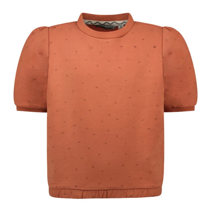 Moodstreet Meisjes sweat shirt AOP - Terra Moodstreet Meisjes sweat shirt AOP - TerraMateriaal 95% CMIA Cotton 5% Ea