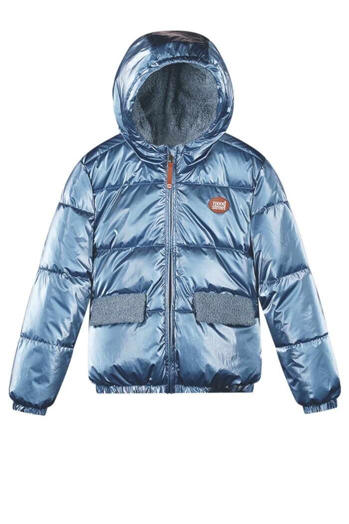 Moodstreet Meisjes winterjas - Julie - Ice blauw Moodstreet Meisjes winterjas - Julie - Ice blauwMateriaal 100% RPE