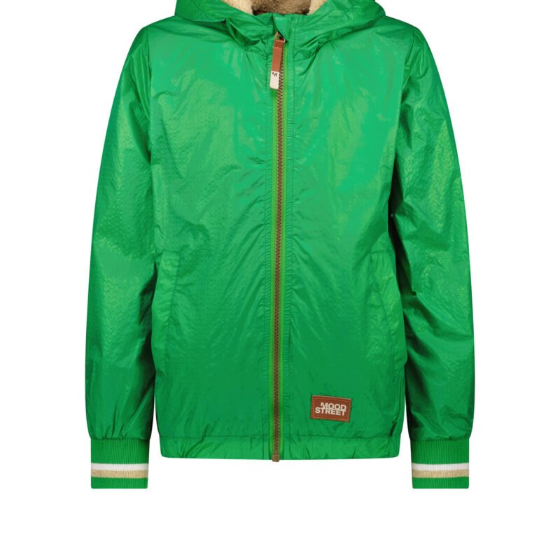 Moodstreet Meisjes zomerjas metallic - Groen Moodstreet Meisjes zomerjas metallic - Groen100% PE