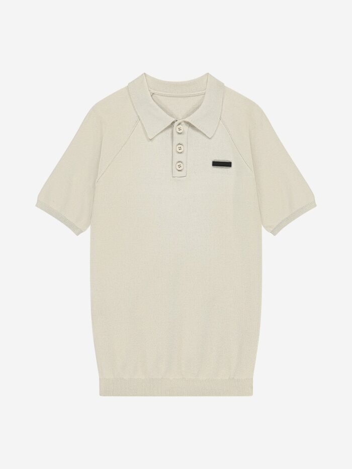 Nik&Nik Jongens polo shirt gebreid - Joel - Beige Nik&Nik Jongens polo shirt gebreid - Joel - BeigeMateriaal