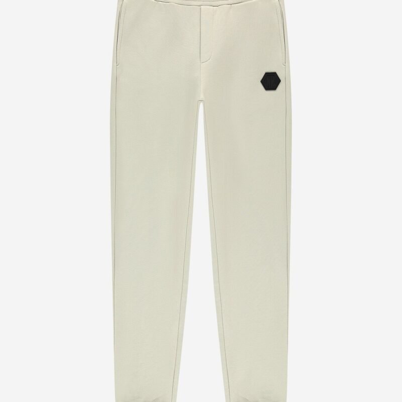 Nik&Nik Jongens sweat broek - Icon - Beige Comfort en stijl in één. Deze beige Nik&Nik sweat broek met elastische tailleband en zwart logo detail is een veelzijdig kledingstuk