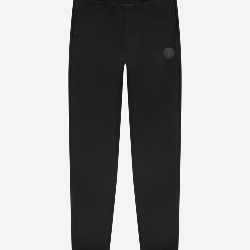 Nik&Nik Jongens sweat broek - Icon - Zwart Deze zwarte sweat broek van Nik&Nik met elastische tailleband en logo detail is een stijlvolle en comfortabele keuze. Combineer het met de bijpassende hoodie voor een coole en complete look.Materiaal