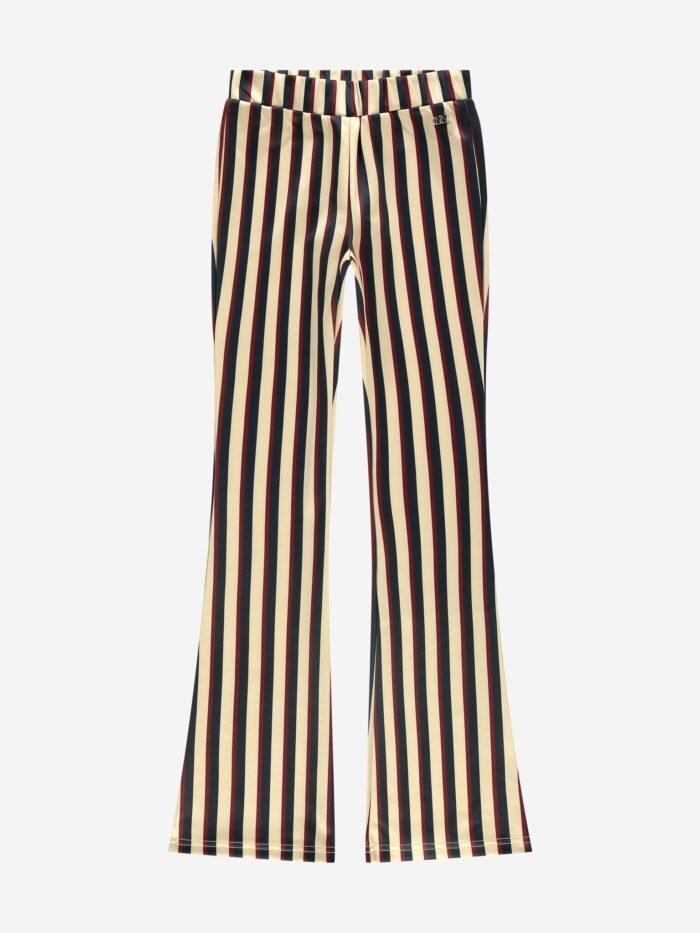 Nik&Nik Meisjes flair broek - Striped - Amandel bruin Nik&Nik Meisjes flair broek - Striped - Amandel bruinMateriaal