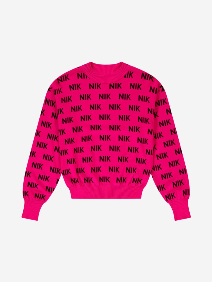 Nik&Nik Meisjes sweater - Oona - Feral Fuchsia Nik&Nik Meisjes sweater - Oona - Feral FuchsiaMateriaal