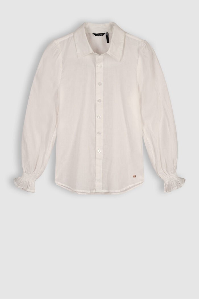 NoBell Meisjes blouse - Tipi - Sneeuw wit NoBell' Meisjes blouse - Tipi - Sneeuw witMateriaal 100% CO
