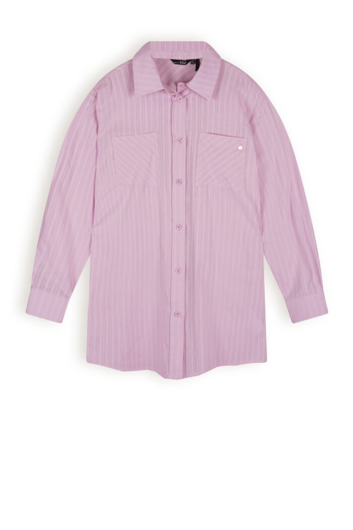 NoBell Meisjes blouse oversized - Timmy - Vintage roze NoBell' Meisjes blouse oversized - Timmy - Vintage rozeMateriaal 78% VI. 21% PA. 1% EA