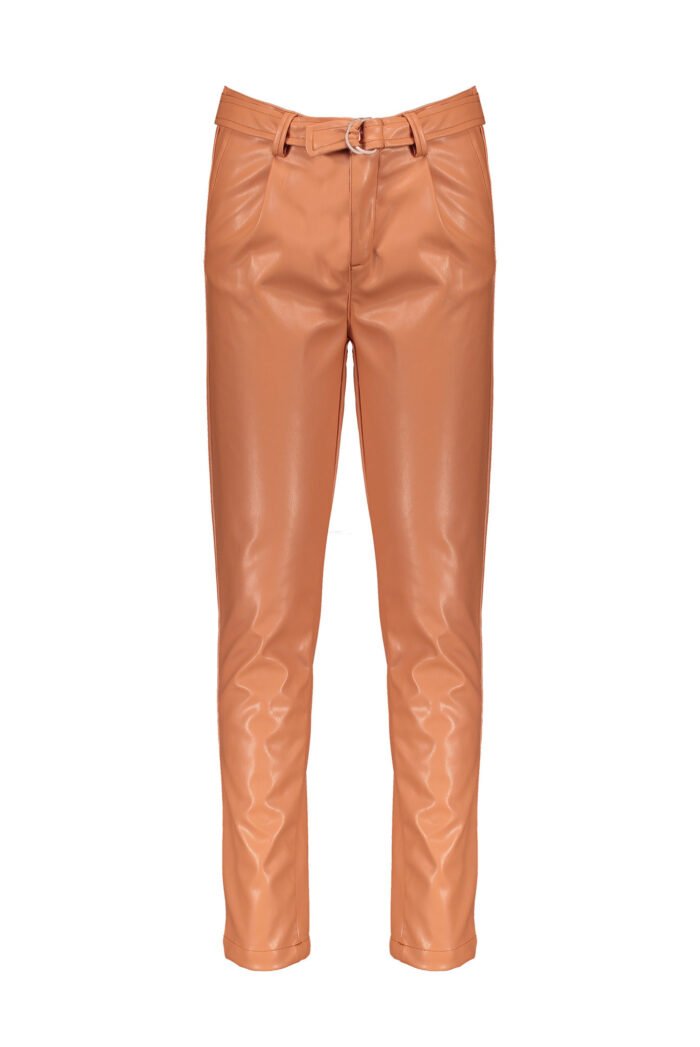 NoBell Meisjes broek PU + riem - Sylver - Soft Copper NoBell' Meisjes broek PU + riem - Sylver - Soft Copper_x000D_Materiaal 100% polyurethane