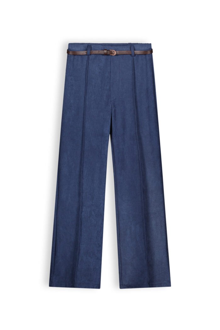 NoBell Meisjes broek palazzo twill - Slim - Navy blauw NoBell' Meisjes broek palazzo twill - Slim - Navy blauwMateriaal 92% PE 8% EA