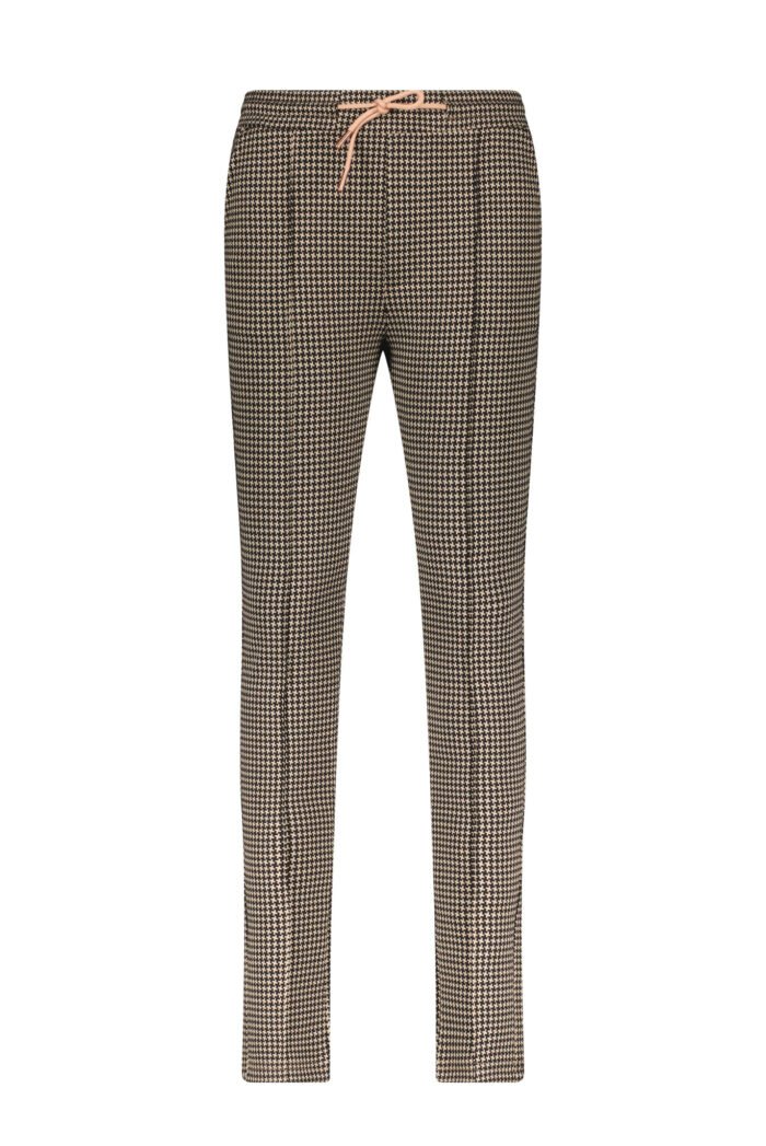 NoBell Meisjes broek pied de poule - Secler - Rosy zand Nobell' Meisjes broek pied de poule - Secler - Rosy zand50% CO 42% PE 8% EA