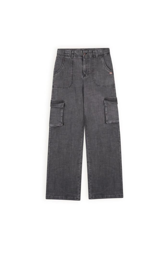 NoBell Meisjes cargo jeans broek - Zwart NoBell' Meisjes cargo jeans broek - ZwartMateriaal 98% CO. 2% EA