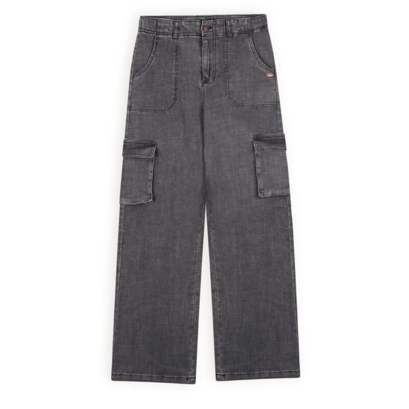 NoBell Meisjes cargo jeans broek - Zwart NoBell' Meisjes cargo jeans broek - ZwartMateriaal 98% CO. 2% EA