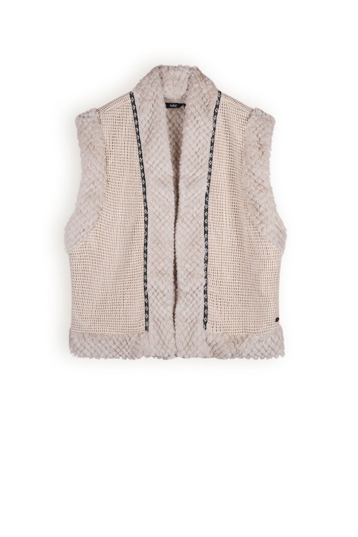 NoBell Meisjes gilet - Kiddy - Pearled ivoor NoBell' Meisjes gilet - Kiddy - Pearled ivoorMateriaal 100% katoen