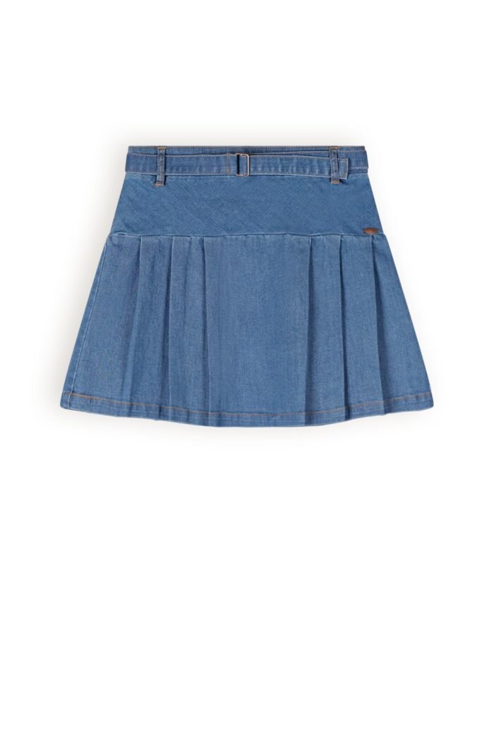 NoBell Meisjes jeans plooirok met riem - Nimmy - Ensign blauw NoBell' Meisjes jeans plooirok met riem - Nimmy - Ensign blauwMateriaal 98% CO. 2% EA
