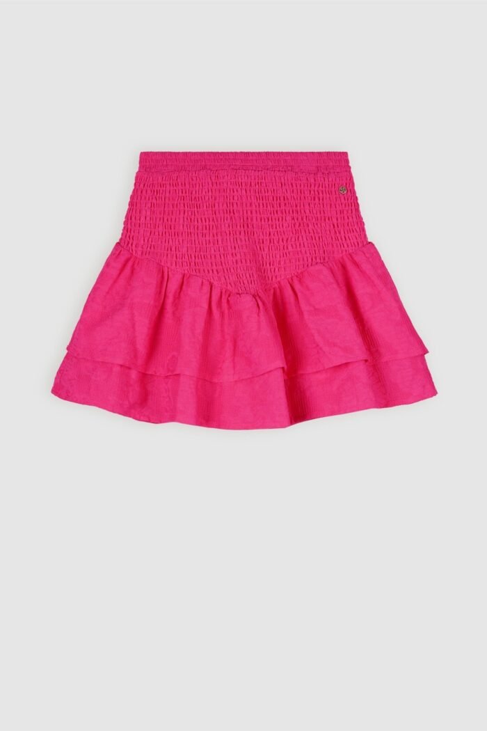 NoBell Meisjes jeans plooirok met riem - Nimmy - Piiink roze NoBell' Meisjes jeans plooirok met riem - Nimmy - Piiink rozeMateriaal 98% CO. 2% EA
