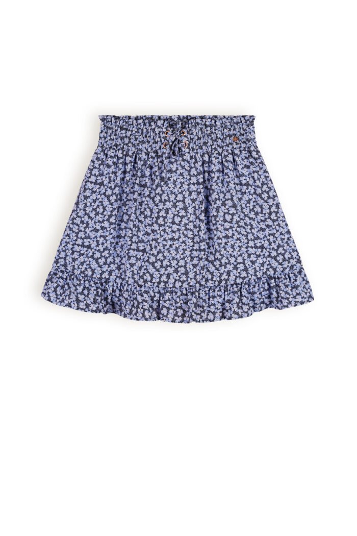 NoBell Meisjes spijker rokje - Ninez - Satijn blauw NoBell' Meisjes spijker rokje - Ninez - Satijn blauwMateriaal 60% RPE. 40% PE