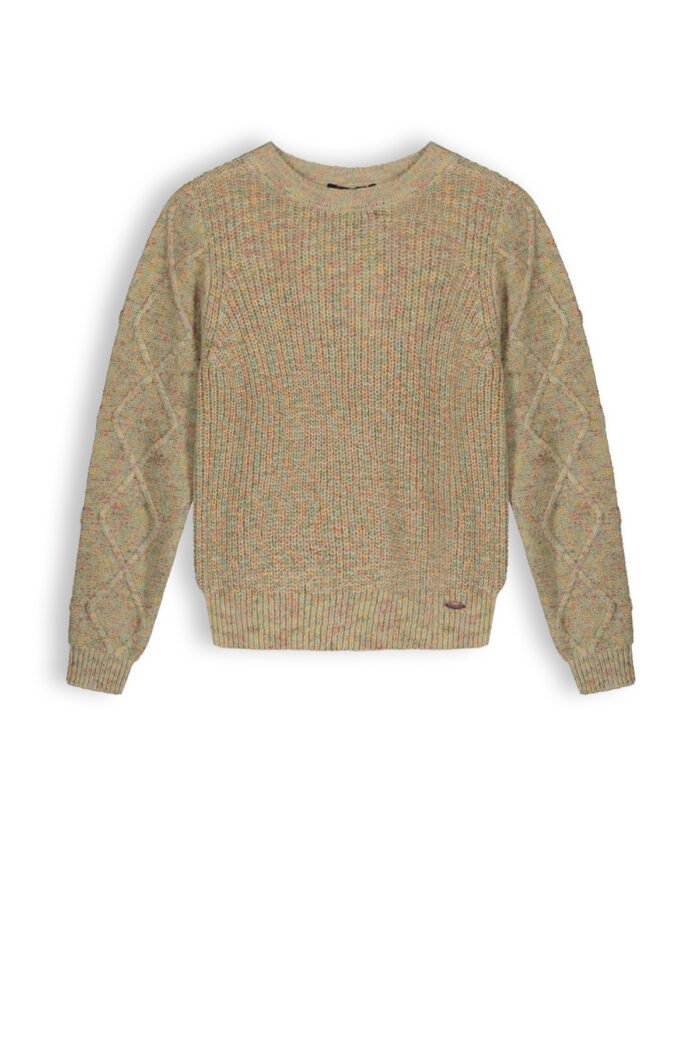 NoBell Meisjes sweater - Keson - Animal bruin NoBell' Meisjes sweater - Keson - Animal bruinMateriaal 53% PAN 47% PE