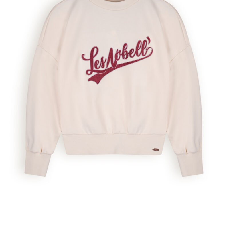 NoBell Meisjes sweater artwork - Kim - Pearled ivoor NoBell' Meisjes sweater artwork - Kim - Pearled ivoorMateriaal 69% CO. 26% RPE. 5% EA
