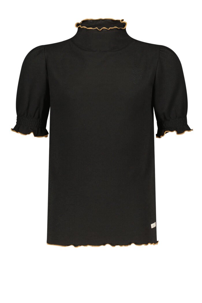 NoBell Meisjes t-shirt - Kumin - Jet zwart Nobell' Meisjes t-shirt - Kumin - Jet zwart95% PE 5% EA