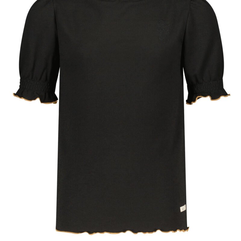 NoBell Meisjes t-shirt - Kumin - Jet zwart Nobell' Meisjes t-shirt - Kumin - Jet zwart95% PE 5% EA