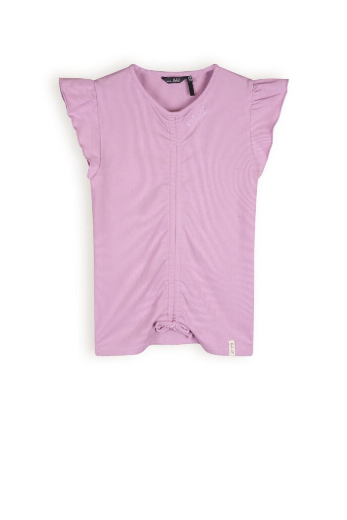 NoBell Meisjes t-shirt rib - Krisp - Vintage roze NoBell' Meisjes t-shirt rib - Krisp - Vintage rozeMateriaal 93% VI. 7% EA