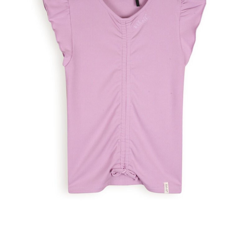 NoBell Meisjes t-shirt rib - Krisp - Vintage roze NoBell' Meisjes t-shirt rib - Krisp - Vintage rozeMateriaal 93% VI. 7% EA