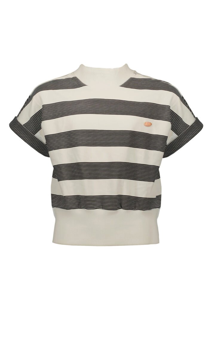 NoBell Meisjes top Kiss - Pearled Ivory NoBell' Meisjes top Kiss - Pearled Ivory 85%cotton 10%polyamide 5%elas