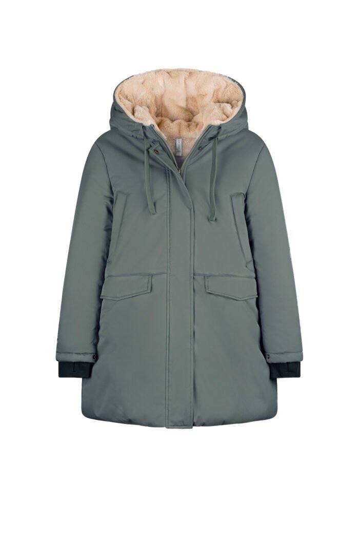 NoBell Meisjes winterjas lang met capuchon - Belvine - Rosemary groen NoBell' Meisjes winterjas lang met capuchon - Belvine - Rosemary groenMateriaal 100% RPE