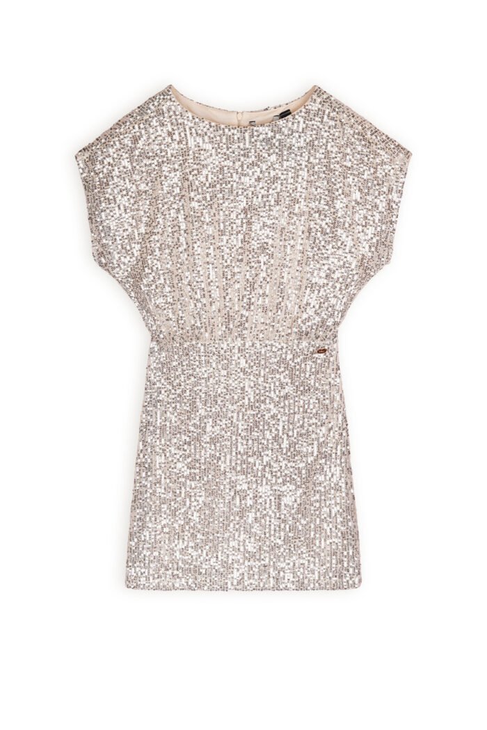 NoBell Zomer jurk meisjes Licht goud - pailletten - Milah NoBell' Zomer jurk meisjes Licht goud - pailletten - MilahMateriaal 100% polyesther