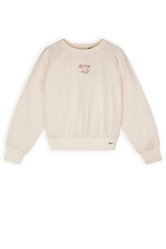 NoBell Zomer sweater meisjes Ivoor wit - Kaila NoBell' Zomer sweater meisjes Ivoor wit - KailaMateriaal 70% katoen