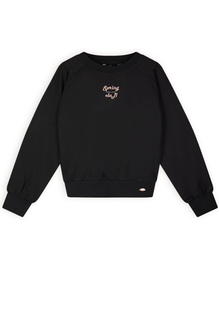 NoBell Zomer sweater meisjes Zwart - Kaila NoBell' Zomer sweater meisjes Zwart - KailaMateriaal 70% katoen
