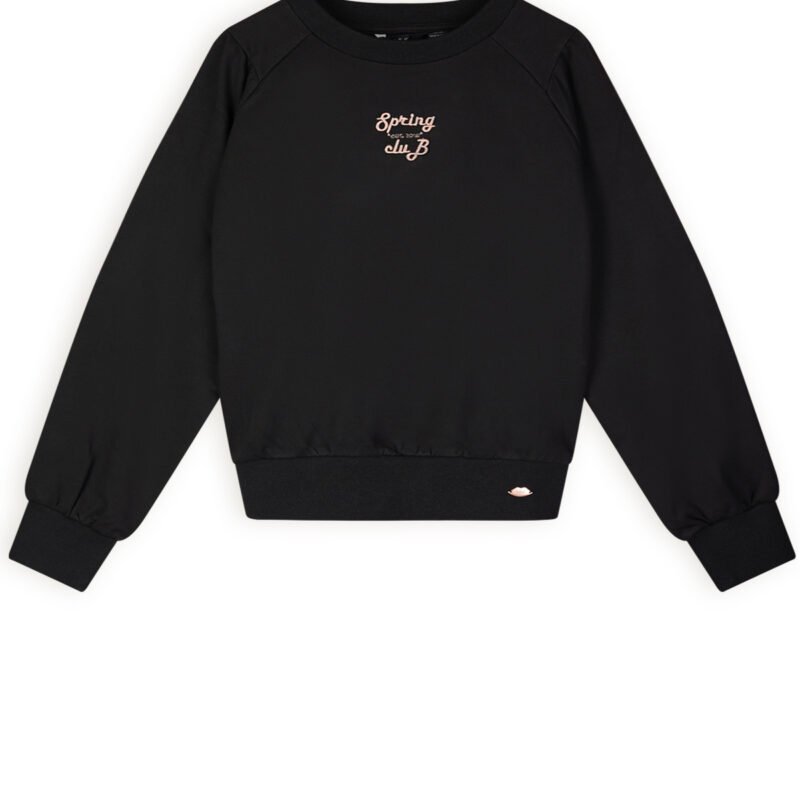 NoBell Zomer sweater meisjes Zwart - Kaila NoBell' Zomer sweater meisjes Zwart - KailaMateriaal 70% katoen