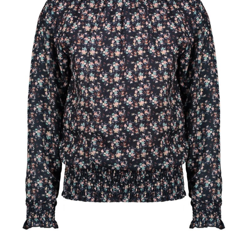 NoNo Meisjes blouse - Tipi - Marine blauw NoNo Meisjes blouse - Tipi - Marine blauwMateriaal 60% recylced Polyester 40% pol