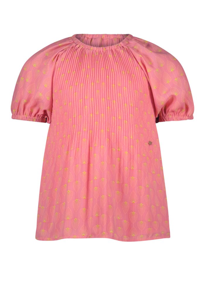 NoNo Meisjes blouse plissee - Tila - Perzik blossom NoNo Meisjes blouse plissee - Tila - Perzik blossom60% RPE 40% PE