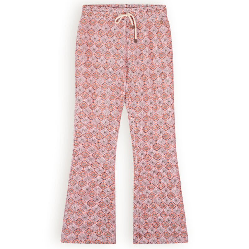 NoNo Meisjes flair broek rib velours AOP aztec - Sady - Pale Blush NoNo Meisjes flair broek rib velours AOP aztec - Sady - Pale BlushMateriaal 60% CO. 34% RPE. 6% EA